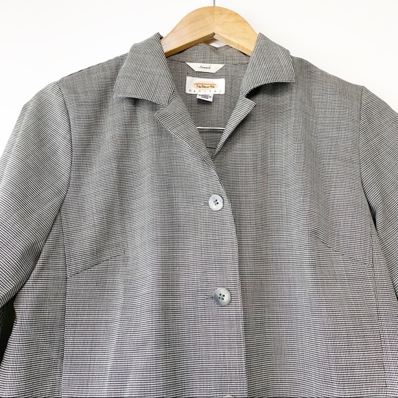TALBOTS Wool Houndstooth Jacket 2 - Picture 5 of 8